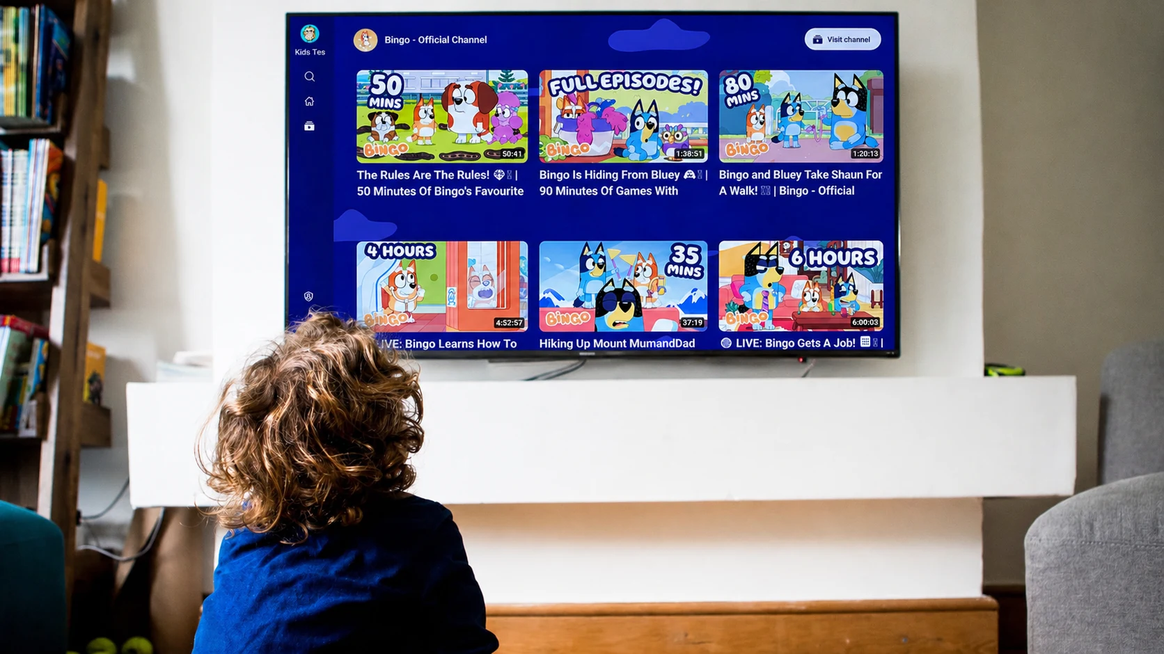 YouTube Kids Living Room TV product surfaces
